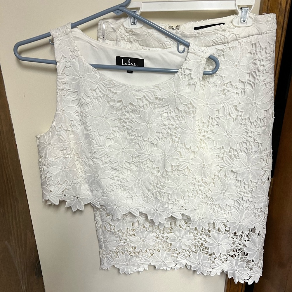 Lulu’s White Lace Set